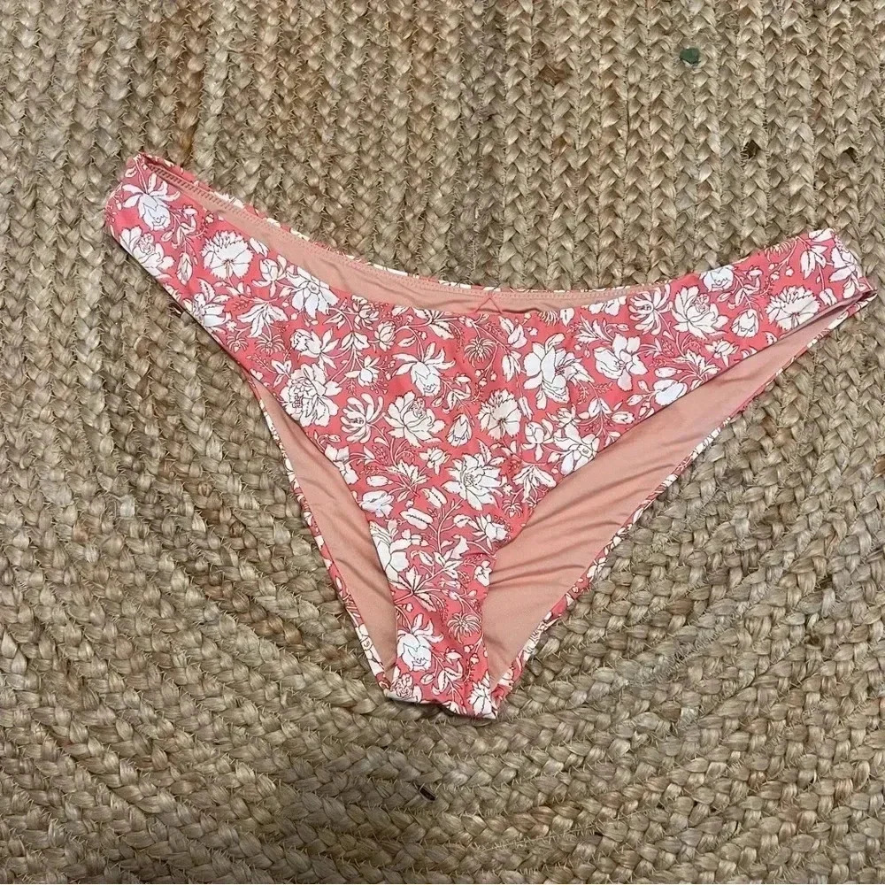 J crew bikini‎ bottom XXL Curved Waist Cheeky Bikini Bottom Tossed Floray